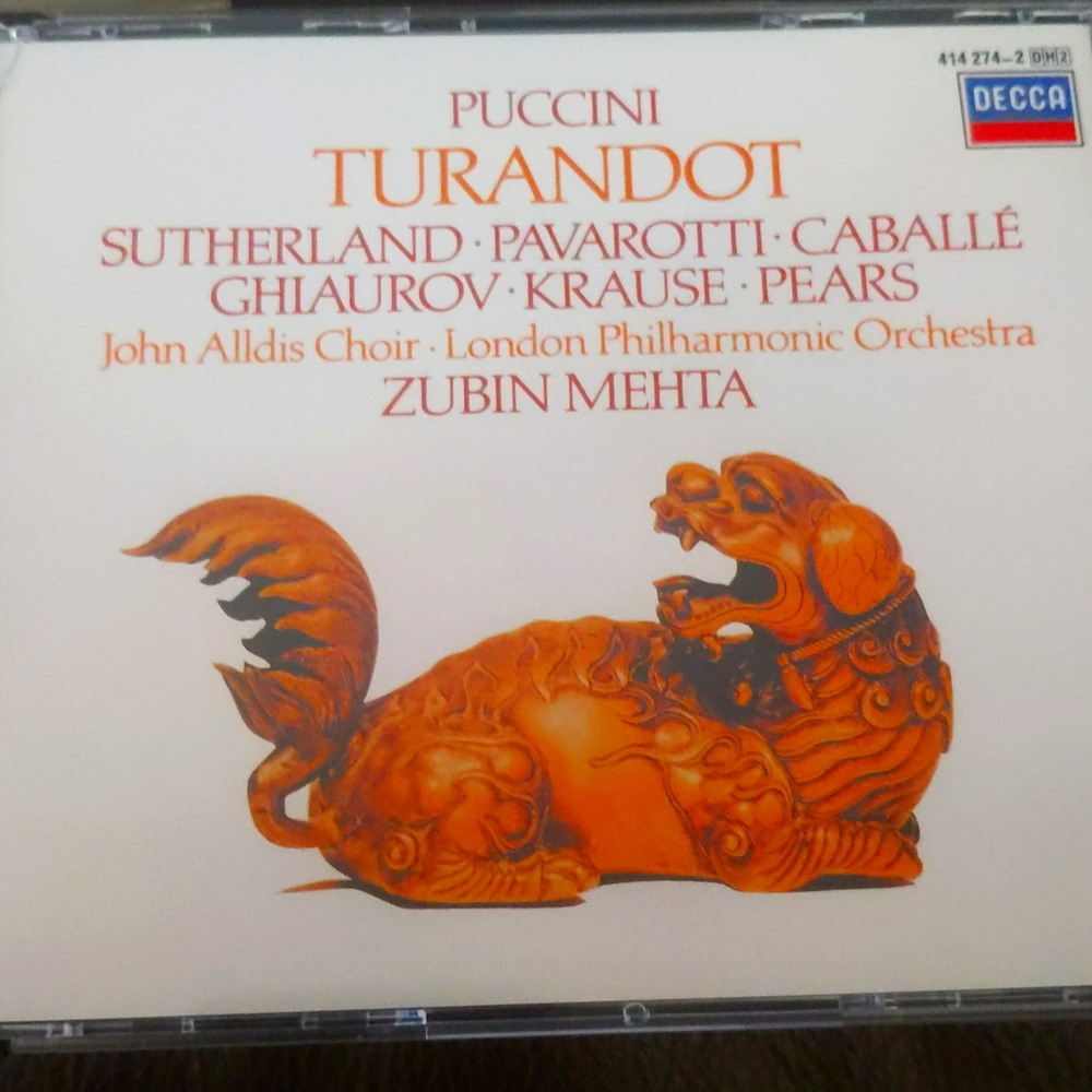 Puccini Turandot 2 cd set with book box set